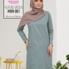 baju kurung moden zip belakang leher