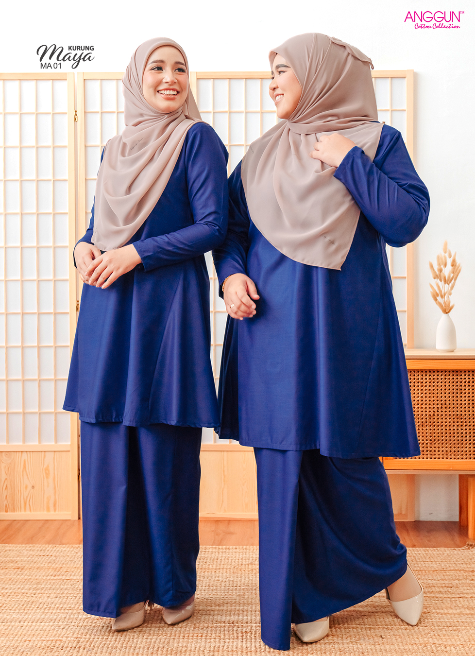 Anggun Cotton Collection Baju Kurung Selembut Kapas WAREHOUSE